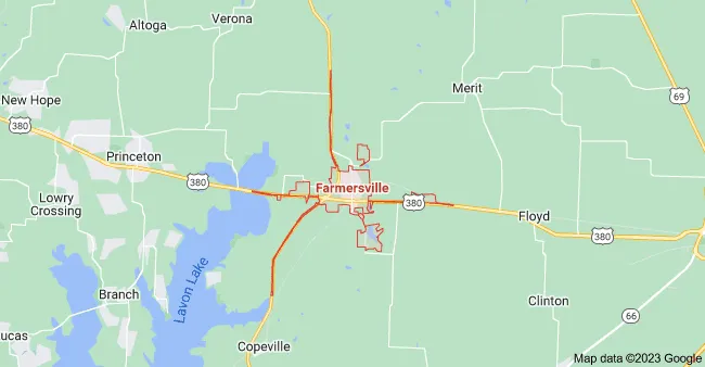 Farmersville Texas Cleaning Service Area