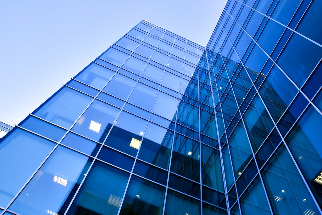 modern glass business center