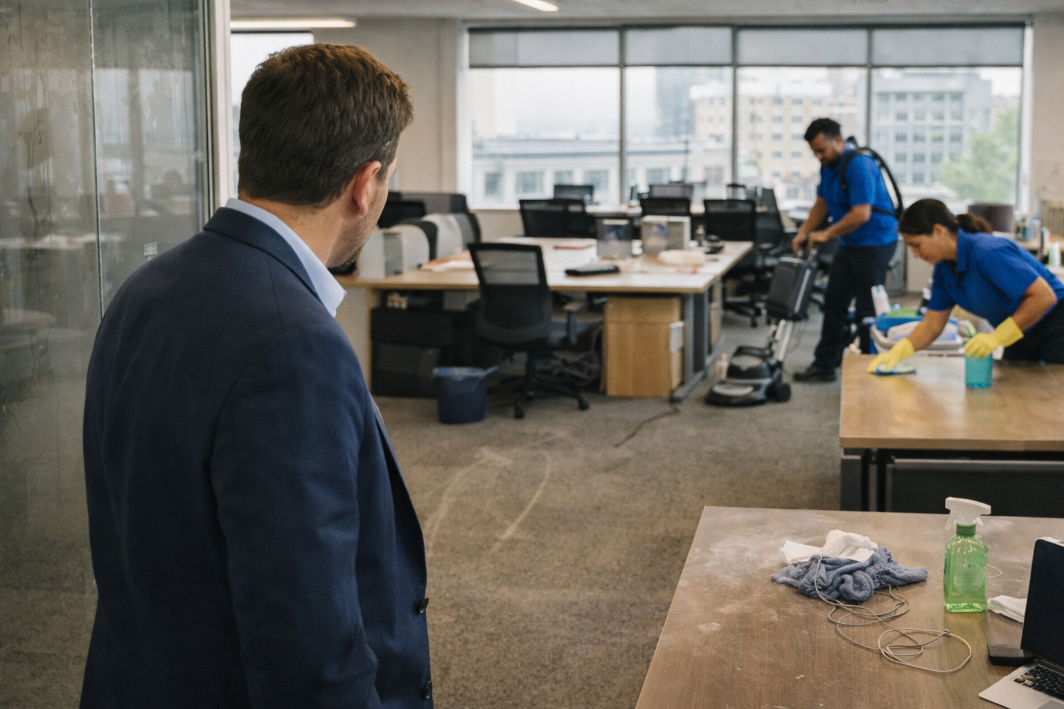Office cleaning in action in McKinney