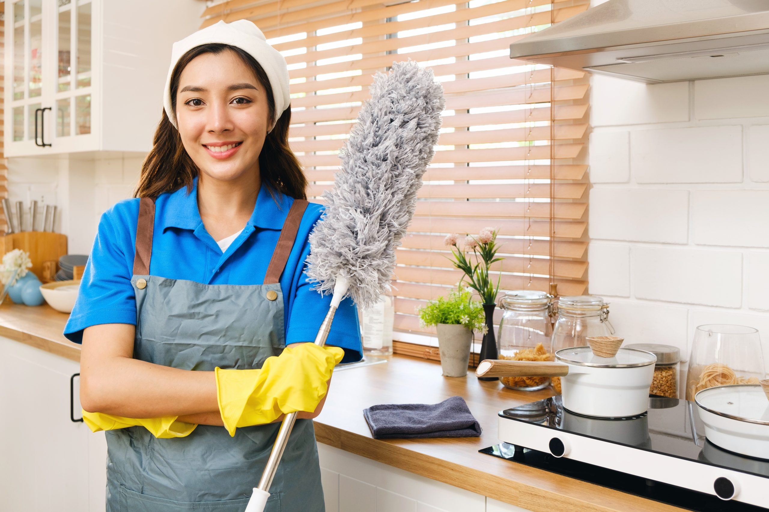 Portrait,Of,Two,Asian,Young,Cleaning,Service,Women,Worker,Team